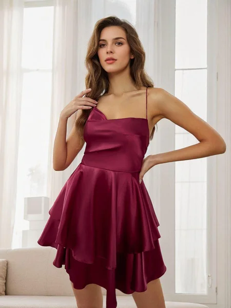 A-Line/Princess Silk like...