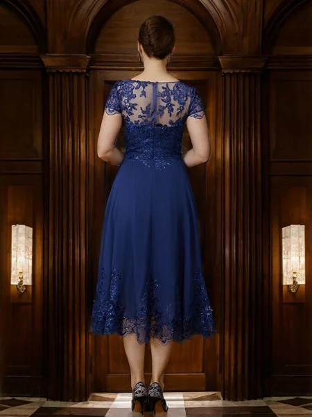 A-Line/Princess Chiffon...