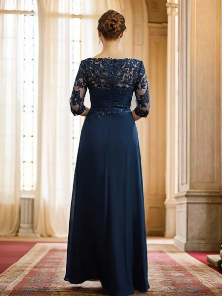 A-Line/Princess Chiffon...