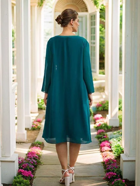 A-Line/Princess Chiffon...