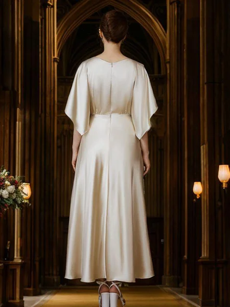 A-Line/Princess Silk like...