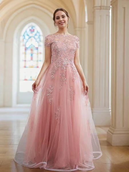A-Line/Princess Tulle...