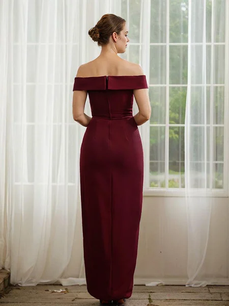 Sheath/Column Stretch Crepe...