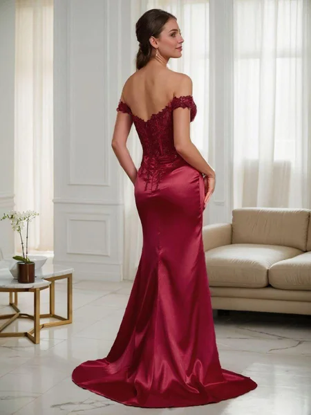 Sheath Off-the-Shoulder...