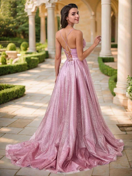 A-line Spaghetti Straps...