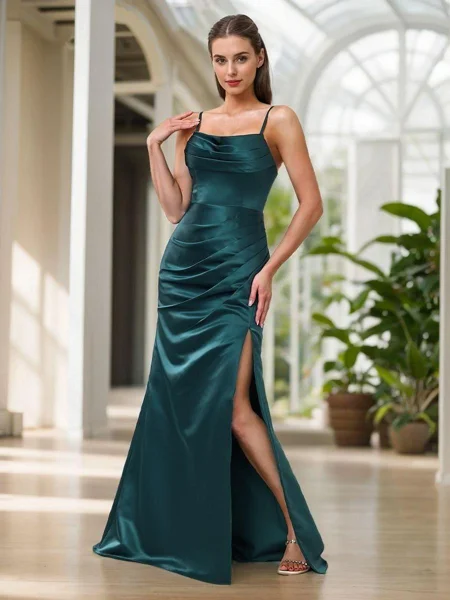 Sheath Spaghetti Straps...