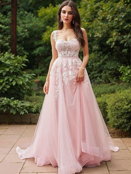 A-Line/Princess Tulle...