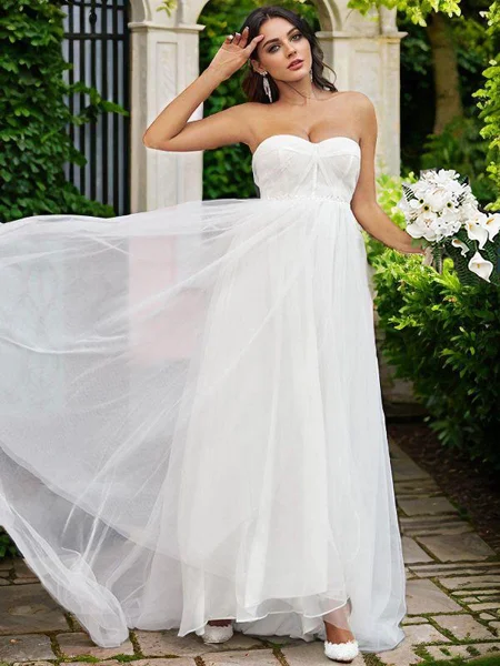 A-Line/Princess Tulle...