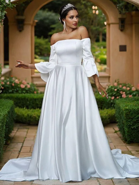 A-Line/Princess Charmeuse...