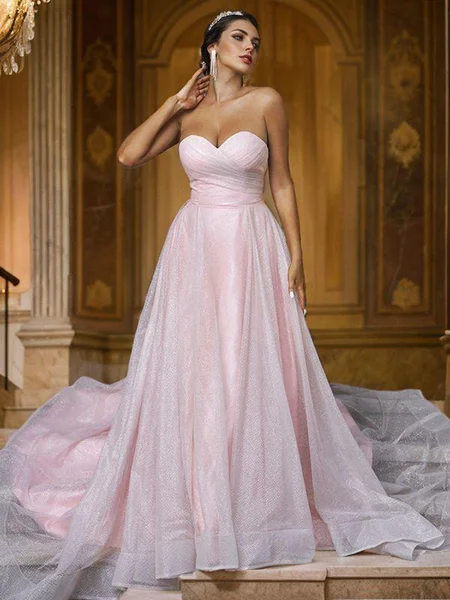 A-Line/Princess Satin...