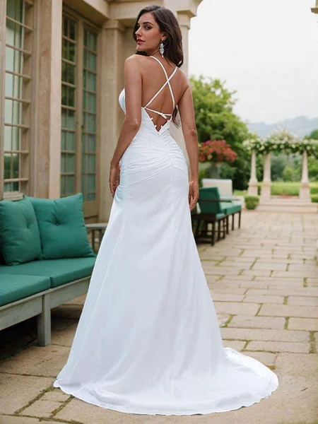 Sheath/Column Chiffon...