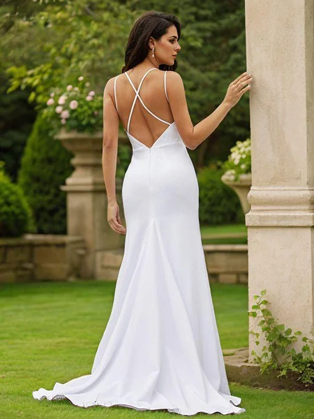 Sheath/Column Stretch Crepe...