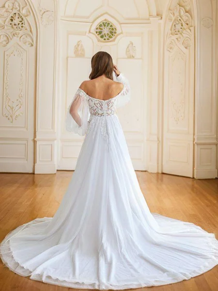 A-Line/Princess Tulle...