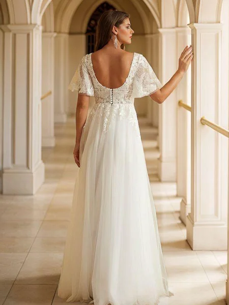 A-Line/Princess Tulle Lace...