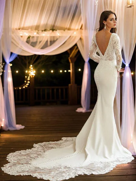 Sheath/Column Stretch Crepe...