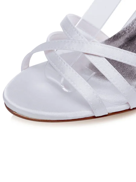 Women's Satin Peep Toe...