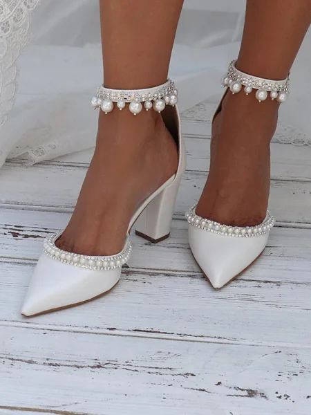 Women's PU With Pearl...