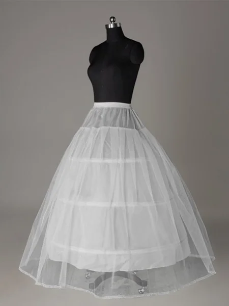 Tulle Netting Ball-Gown 2 Tier Floor Length Slip Style/Wedding Petticoats