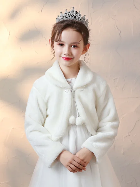 Soft Faux Fur Flower Girl...