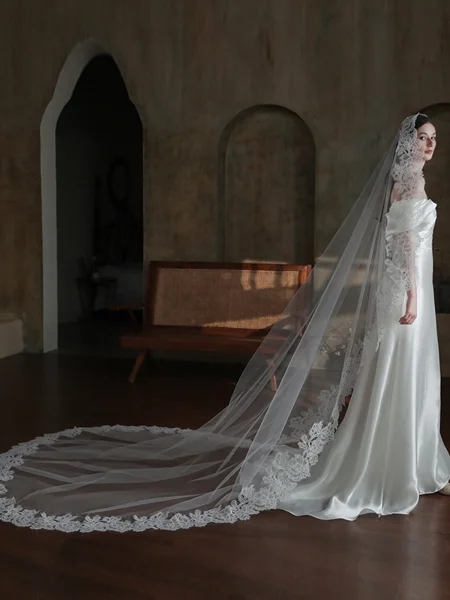 Luxurious Tulle One-Tier...