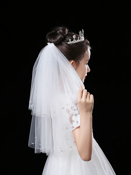 Pretty Tulle Flower Girl Veils