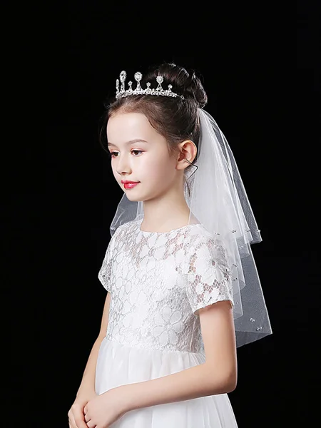 Pretty Tulle Flower Girl Veils