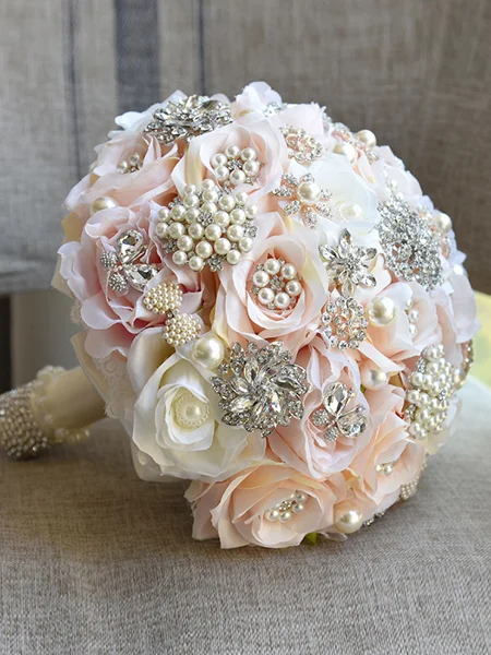 Charming Round Silk Flower...