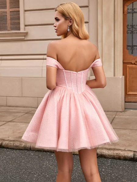 A-line Off-the-Shoulder...