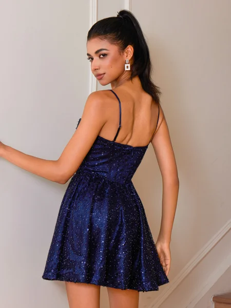 A-line Spaghetti Straps...