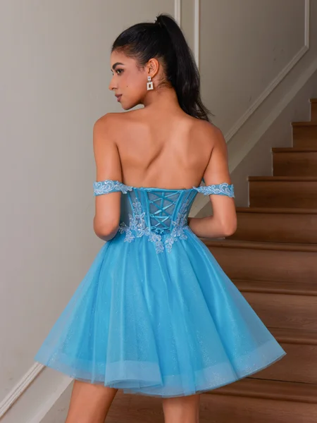 A-line Off-the-Shoulder...