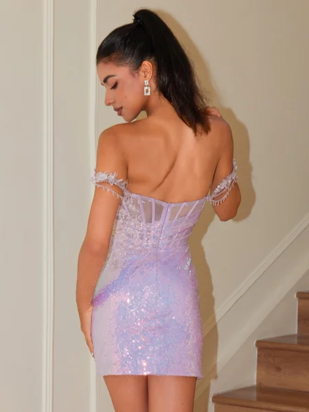 Sheath Off-the-Shoulder...