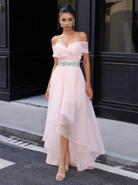 A-line Off-the-Shoulder...