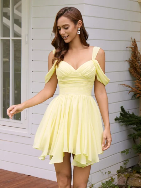 A-line Cold Shoulder...