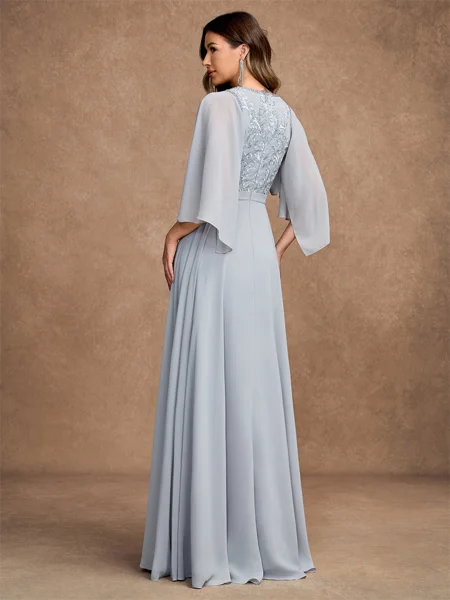 A-Line/Princess Chiffon...