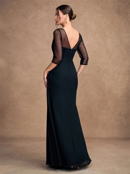 A-Line/Princess Chiffon...