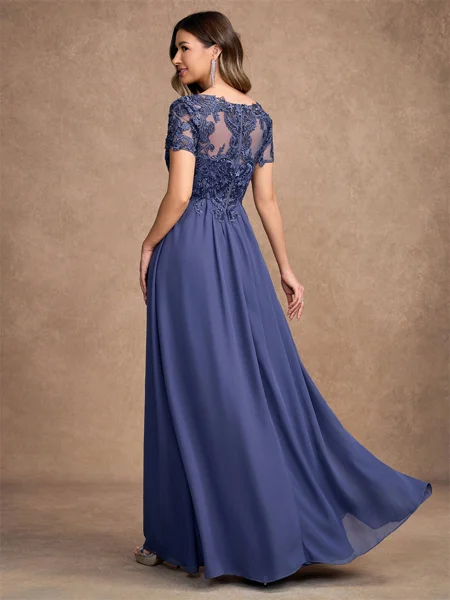 A-Line/Princess Chiffon...