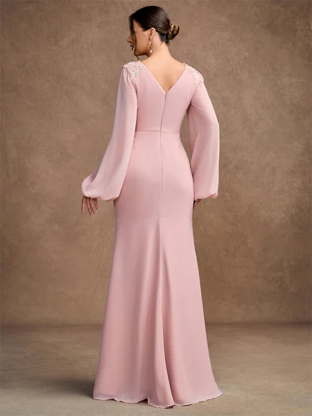 A-Line/Princess Chiffon...