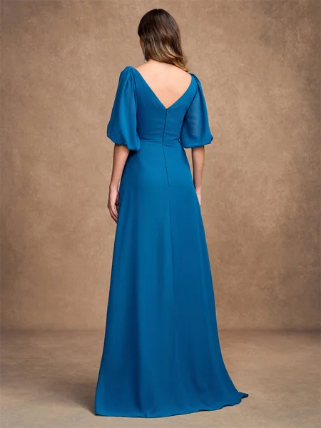 A-Line/Princess Chiffon...