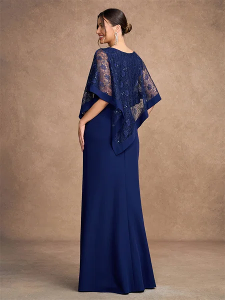 Sheath/Column Stretch Crepe...