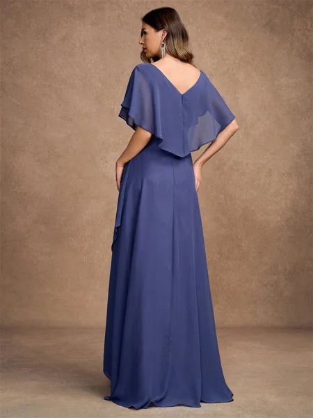 A-Line/Princess Chiffon...