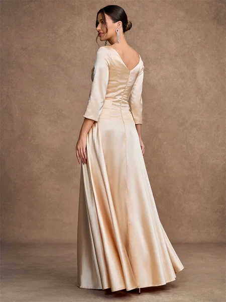 A-Line/Princess Silk Like...