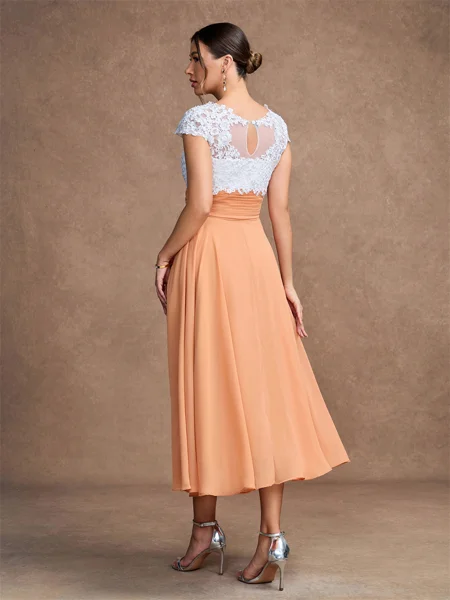 A-Line/Princess Chiffon...