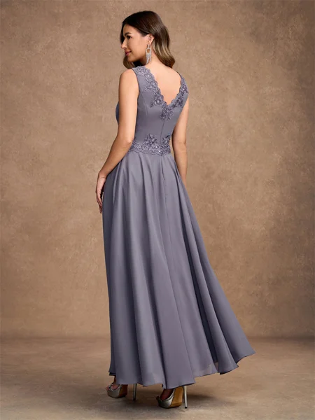 A-Line/Princess Chiffon...