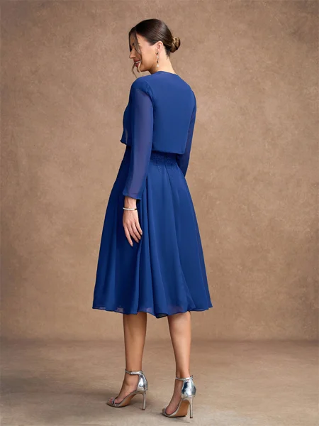 A-Line/Princess Chiffon...