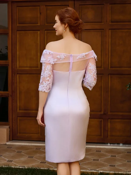 Sheath Off-the-Shoulder 3/4...