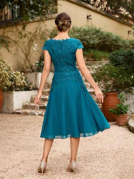 A-Line/Princess Chiffon...