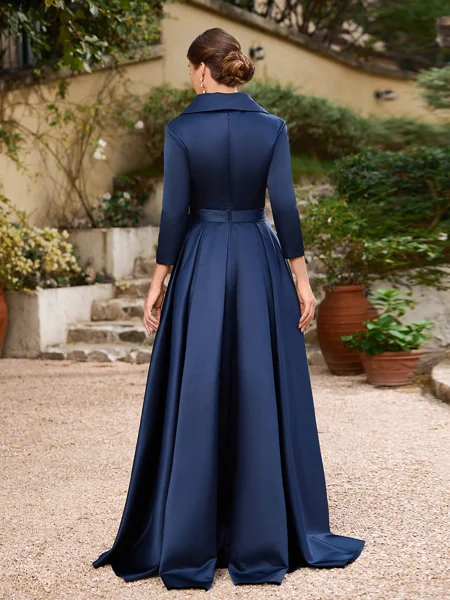 A-Line/Princess Satin...