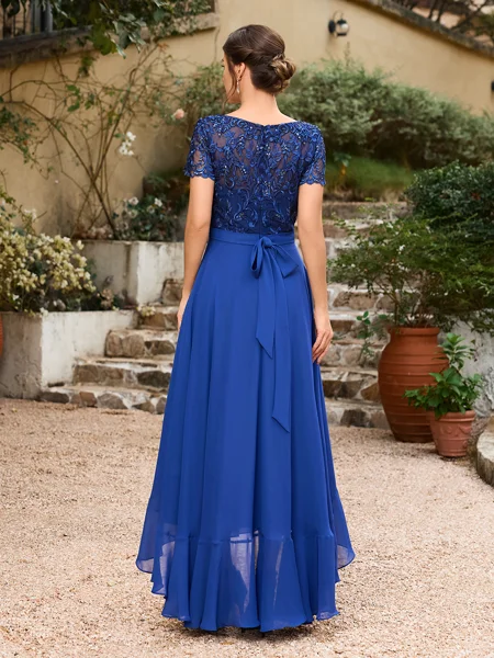 A-Line/Princess Chiffon...