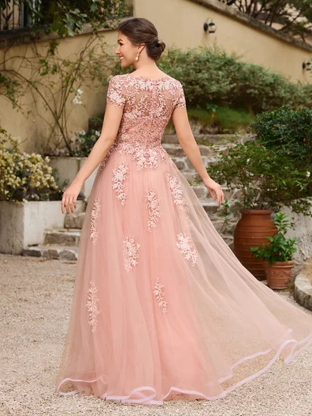 A-Line/Princess Tulle...