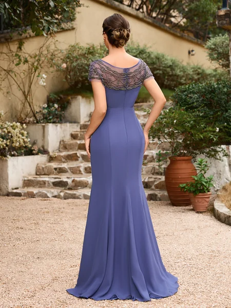 Sheath/Column Chiffon...